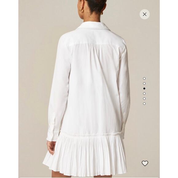 NWT J.Crew Amelia long-sleeve shirt-dress in cotton poplin - Picture 5 of 13